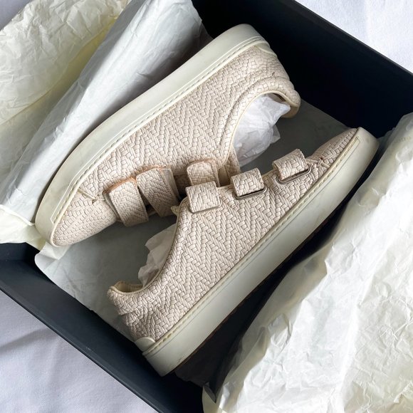 Rag & Bone Kent Velcro Off-White Neutral Sneakers - Picture 6 of 12